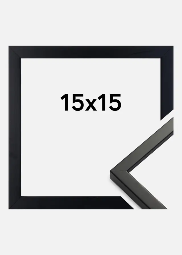 Ramme Exklusiv Sort 15x15 cm