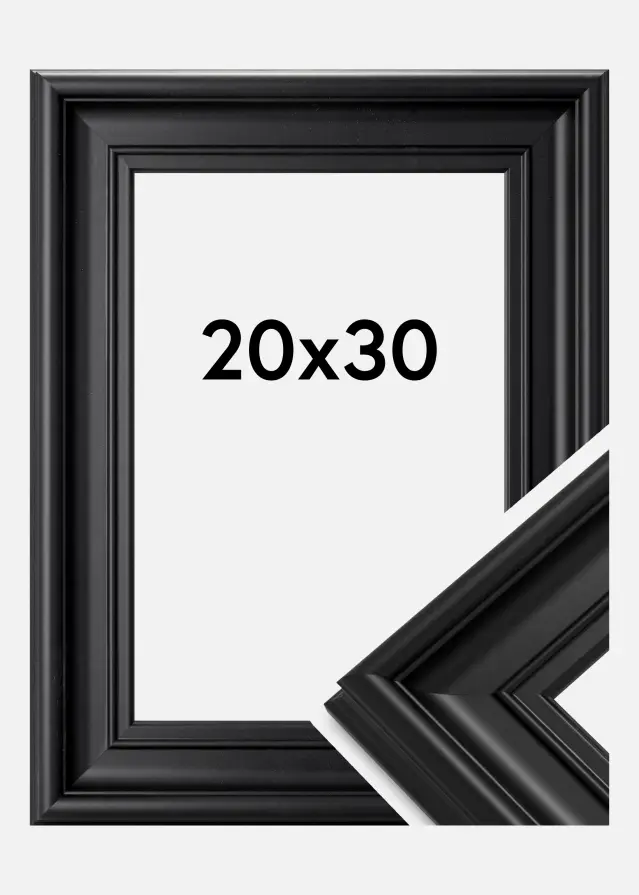 Ramme Mora Premium Akrylglas Sort 20x30 cm