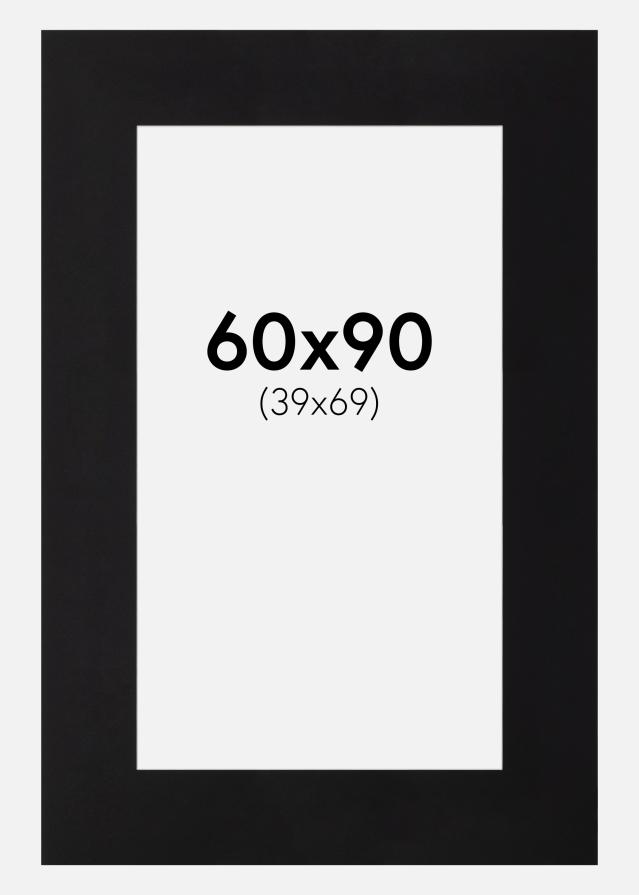 Passepartout Canson Sort (Hvid kerne) 60x90 cm (39x69)