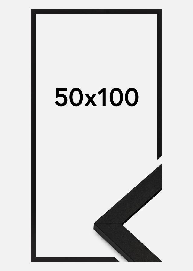 Ramme BGA Classic Akrylglas Sort 50x100 cm