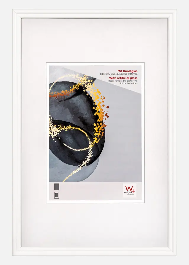 Ramme Walther Select Akrylglas Hvid 15x20 cm