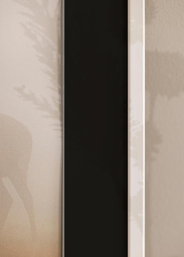 Ramme Galant Hvid 30x40 cm - Passepartout Sort 18x27 cm