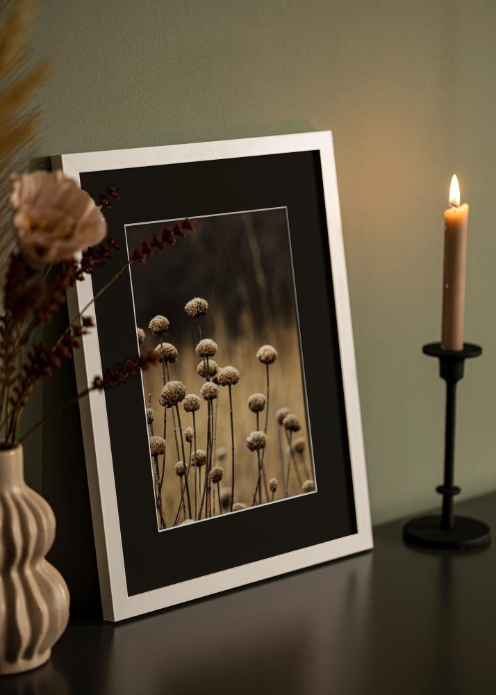 Ramme Selection Hvid 40x50 cm - Passepartout Sort 27x35 cm