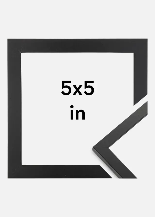 Ramme Trendy Akrylglas Sort 5x5 inches (12,7x12,7 cm)