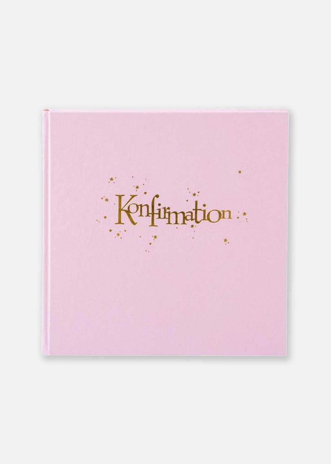Product Image for Konfirmation Rosa 23,5x23,5 cm (60 Hvide sidor / 30 blade)