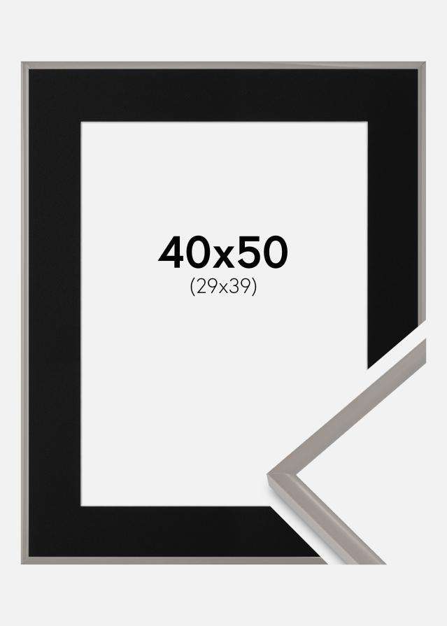 Ramme New Lifestyle Earth Grey 40x50 cm - Passepartout Sort 30x40 cm