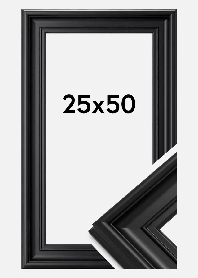 Ramme Mora Premium Sort 25x50 cm