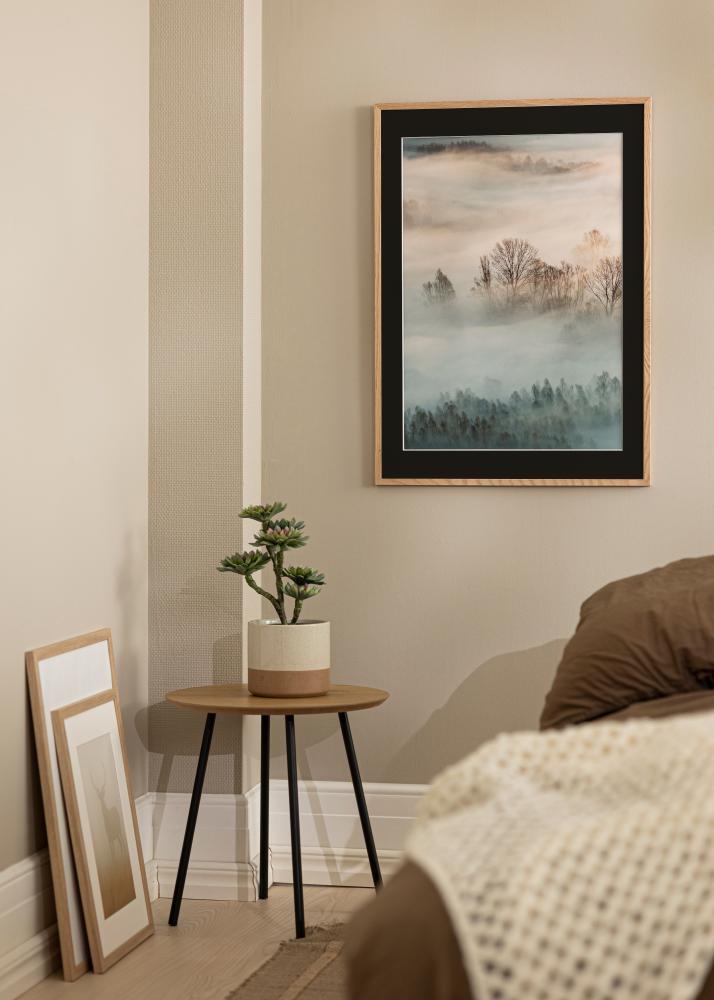 Ramme Oslo Eg 40x50 cm - Passepartout Sort 30x40 cm