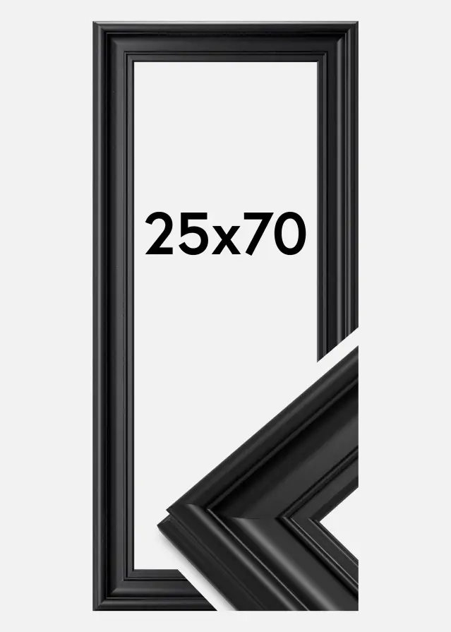 Ramme Mora Premium Sort 25x70 cm