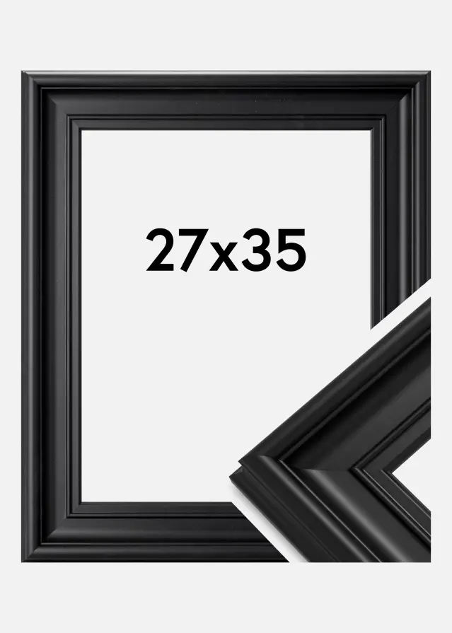 Ramme Mora Premium Sort 27x35 cm