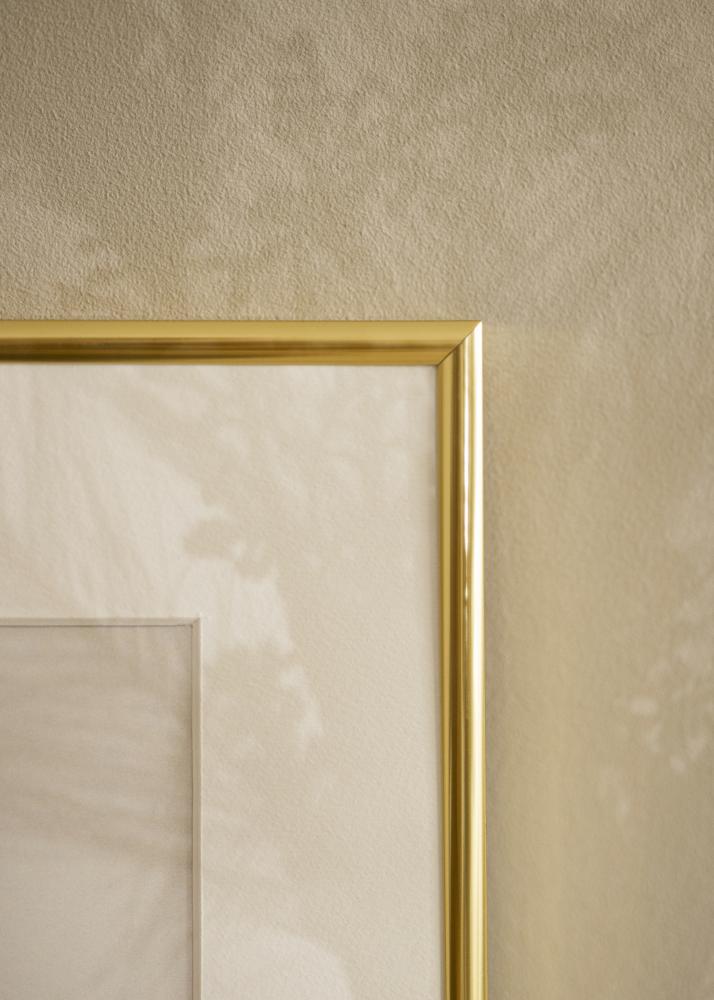 Ramme Victoria Guld 40x50 cm - Passepartout Hvid 28x35 cm