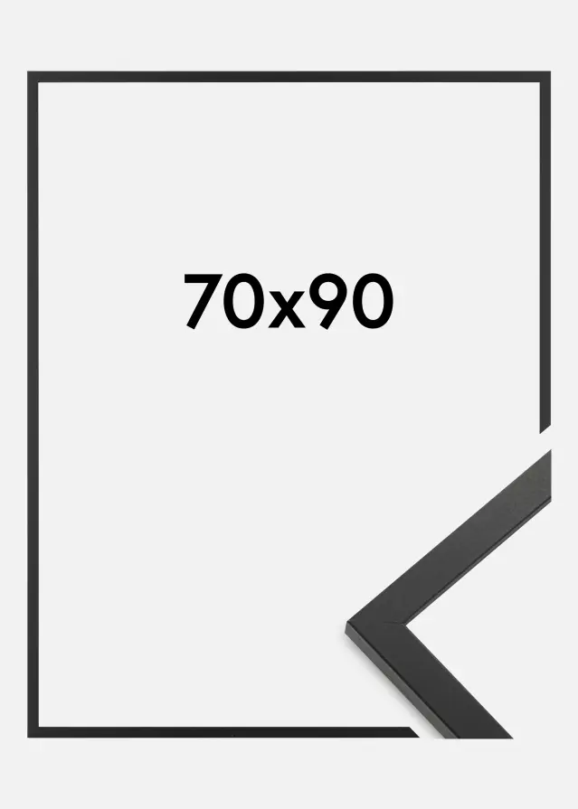 Ramme Trendy Akrylglas Sort 70x90 cm