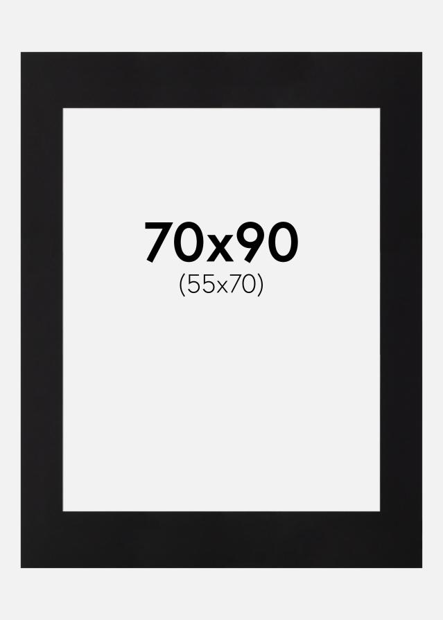 Passepartout Canson Sort (Hvid kerne) 70x90 cm (55x70)