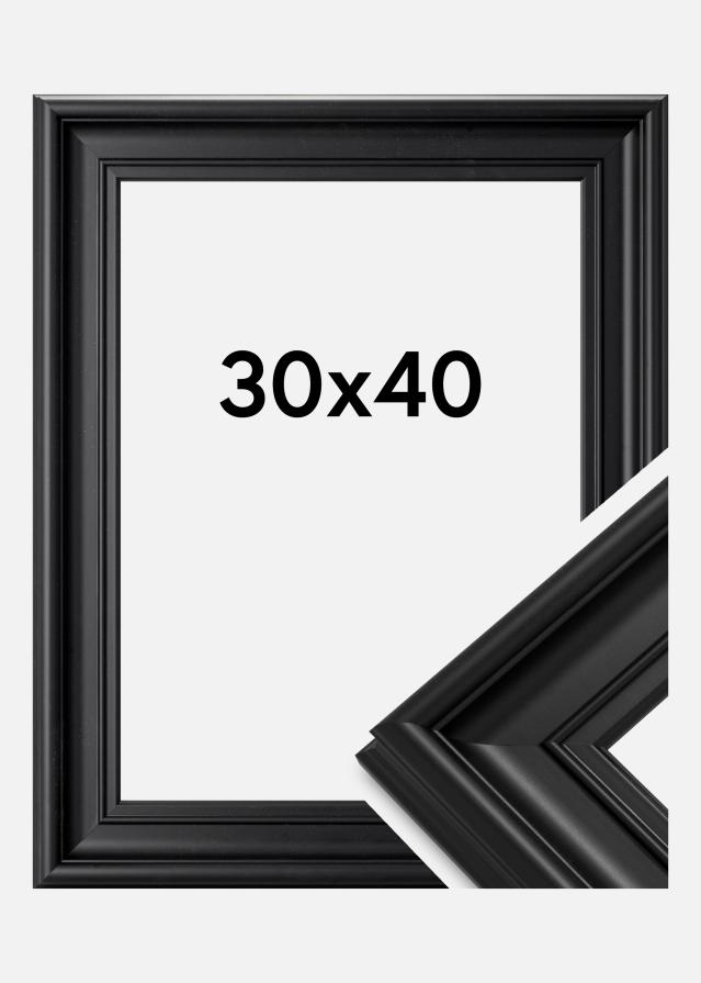 Ramme Mora Premium Akrylglas Sort 30x40 cm