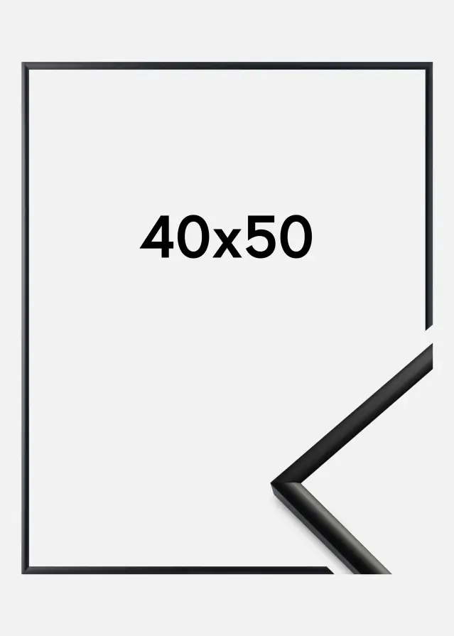 Ramme New Lifestyle Akrylglas Mat Sort 40x50 cm