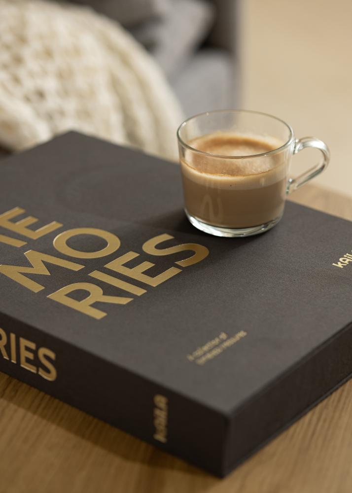 KAILA MEMORIES Black XL - Coffee Table Photo Album - 60 Billeder i 10x15 cm