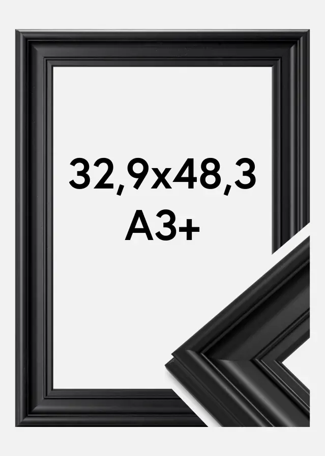 Ramme Mora Premium Sort 32,9x48,3 cm (A3+)