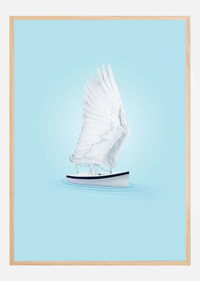 Wing Boat Plakat