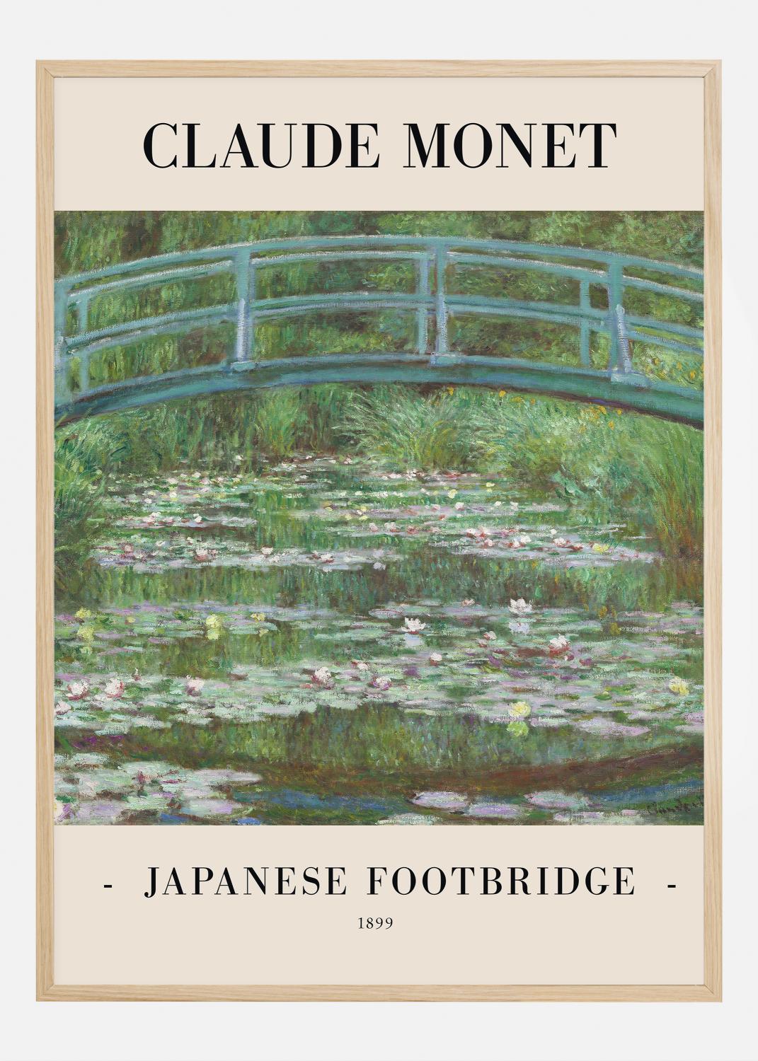 Product Image for Claude Monet -Japanese Footbridge 1899 Plakat (70x100 cm)