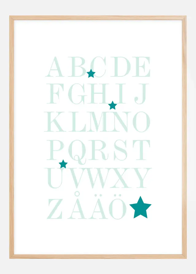 ABC - havturkis Plakat