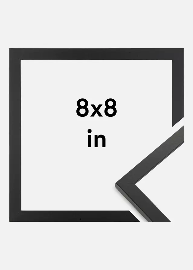 Ramme Trendy Akrylglas Sort 8x8 inches (20,3x20,3 cm)