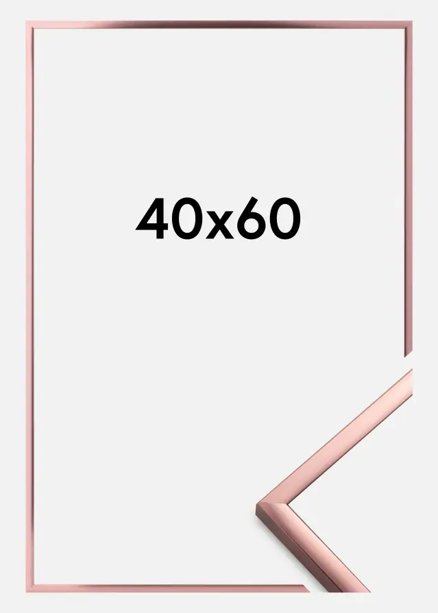 Ramme Poster Frame Aluminum Rosaguld 40x60 cm