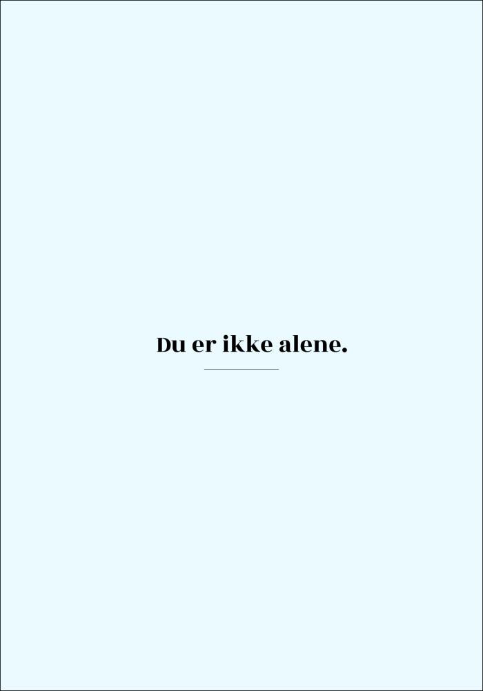 Citat - Skam - Ikke alene - Blå