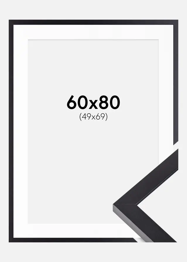 Ramme Selection Sort 60x80 cm - Passepartout Hvid 50x70 cm
