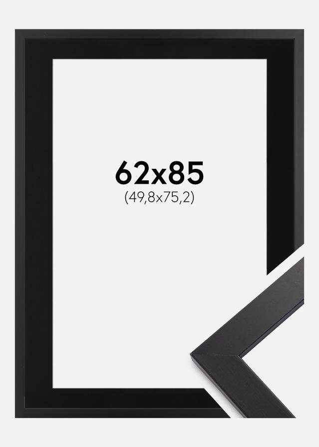 Ramme Black Wood 62x85 cm - Passepartout Sort 20x30 inches