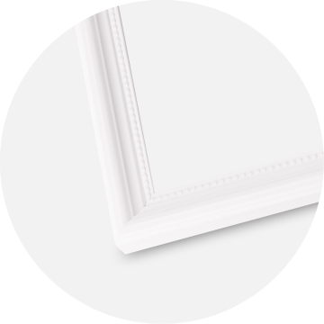 Ramme Gala Hvid 40x50 cm - Passepartout Hvid 30x40 cm