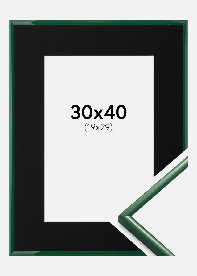 Ramme New Lifestyle Moss Green 30x40 cm - Passepartout Sort 20x30 cm