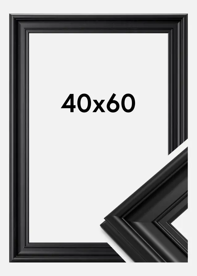 Ramme Mora Premium Sort 40x60 cm