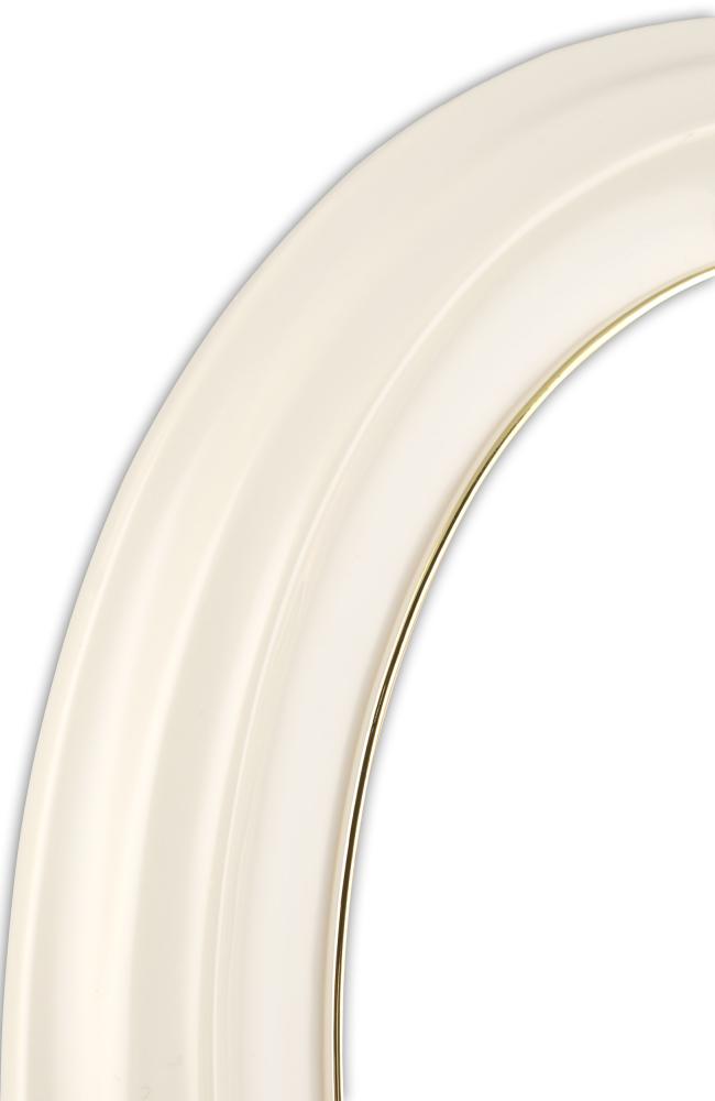 Eiri Mozart Oval Fotoramme Hvid 9x12 cm