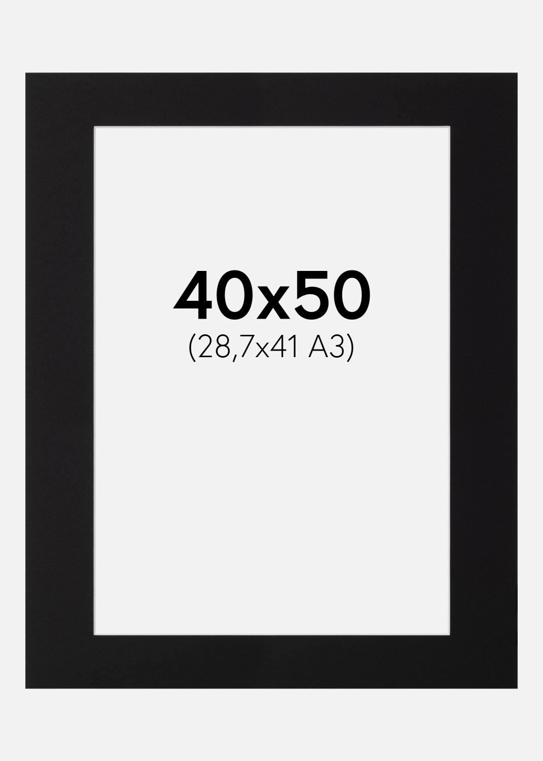 Product Image for Passepartout Canson Sort (Hvid kerne) 40x50 cm (28,7x41 - A3)