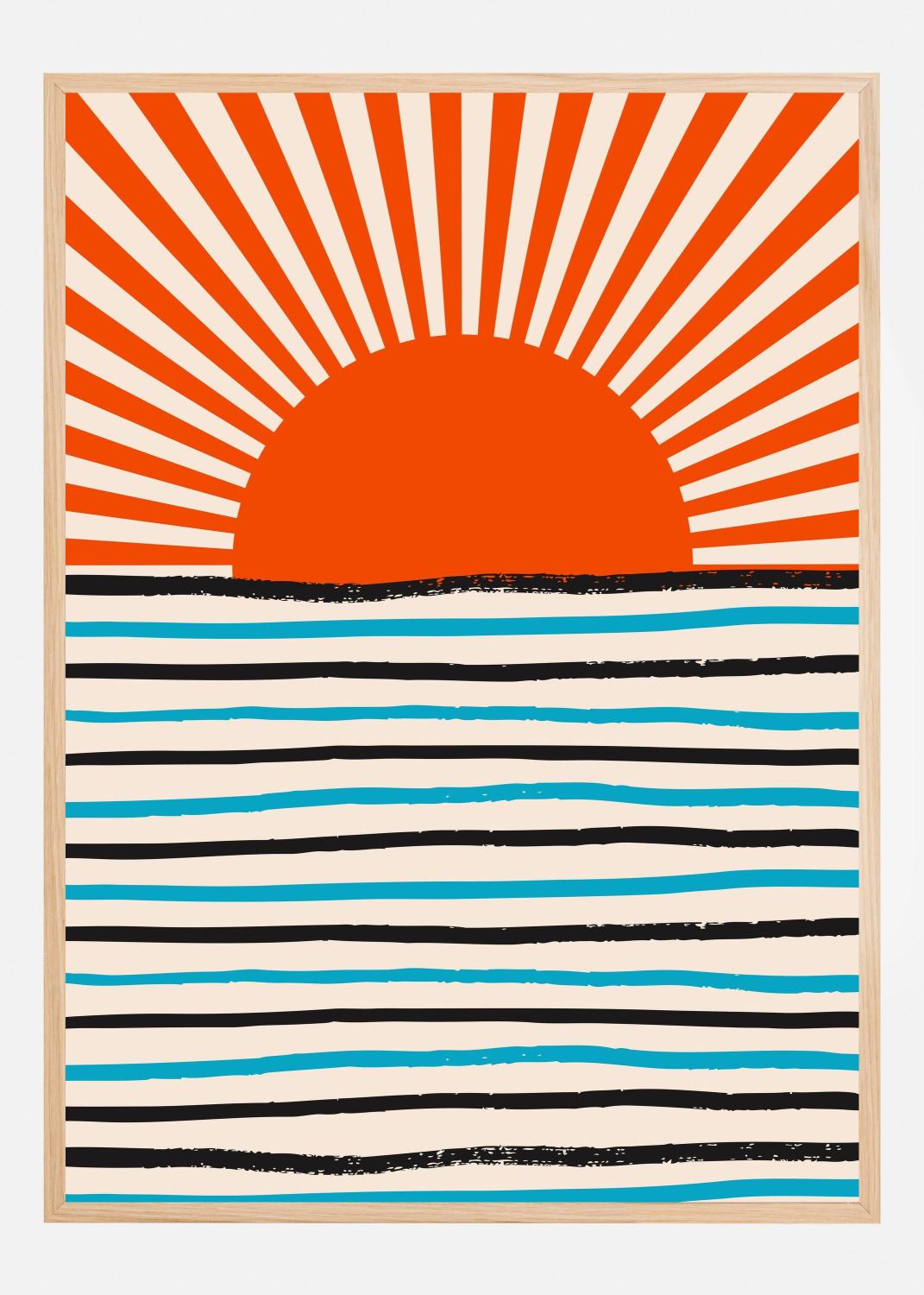 Product Image for Red Sun and Sea Plakat (1)