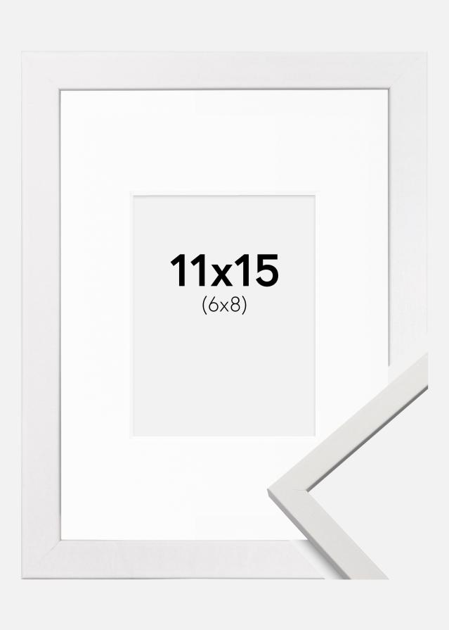 Ramme Edsbyn Hvid 11x15 cm - Passepartout Hvid 7x9 cm