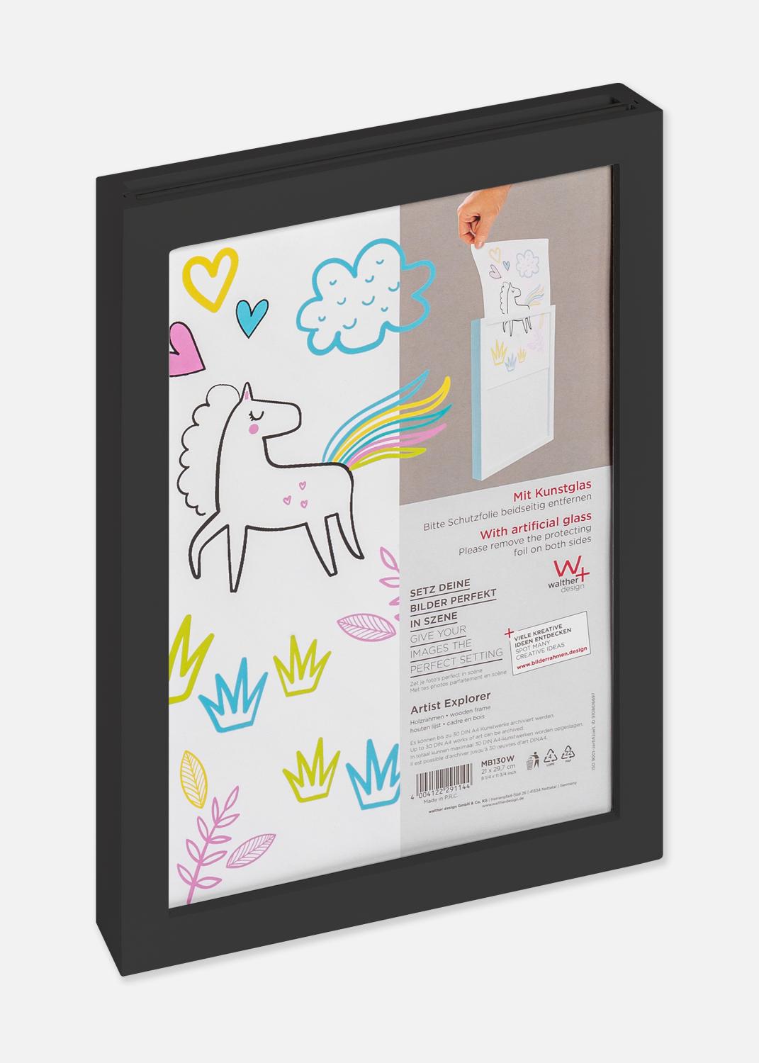 Product Image for Ramme til tegninger Explorer Akrylglas Sort A4