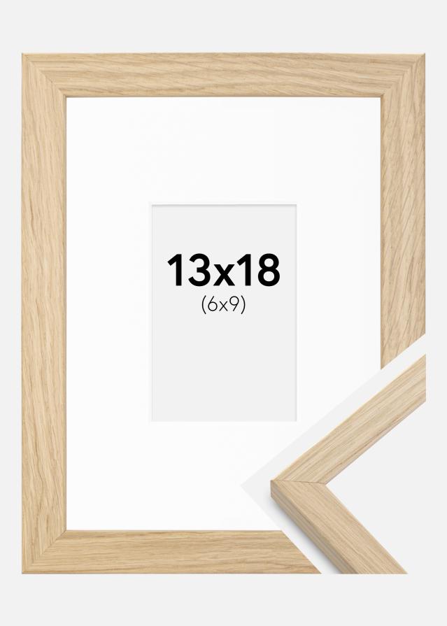 Ramme Grimsåker Eg 13x18 cm - Passepartout Hvid 7x10 cm