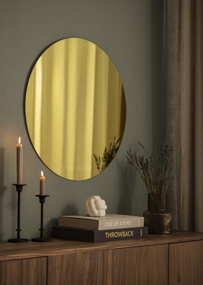 Spejl Rich Yellow 70 cm Ø