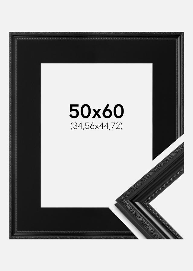 Ramme Abisko Sort 50x60 cm - Passepartout Sort 14x18 inches