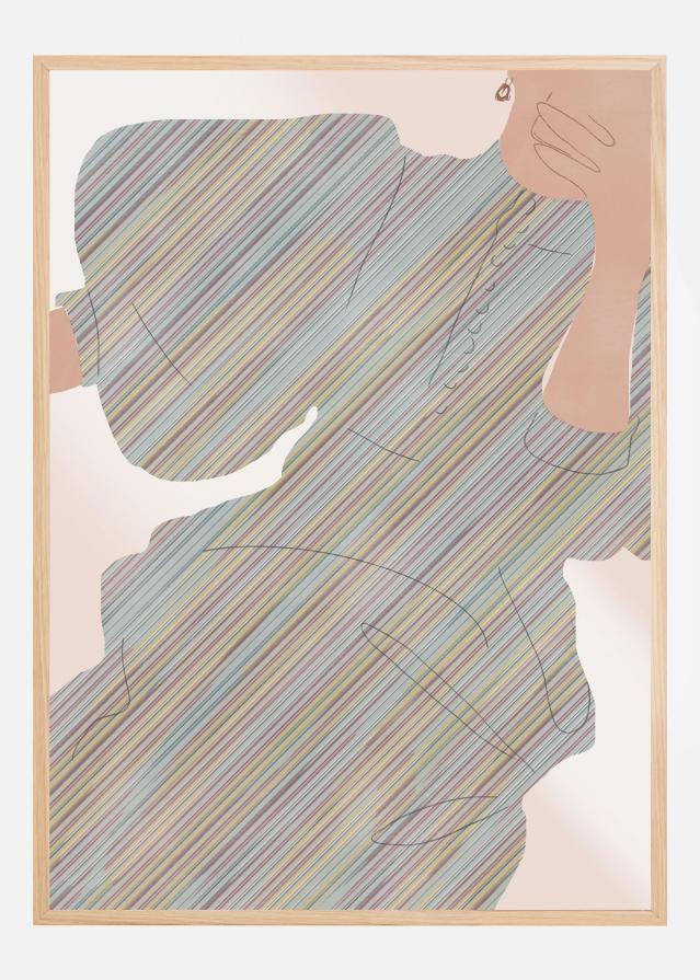 Selfie In Stripe Plakat