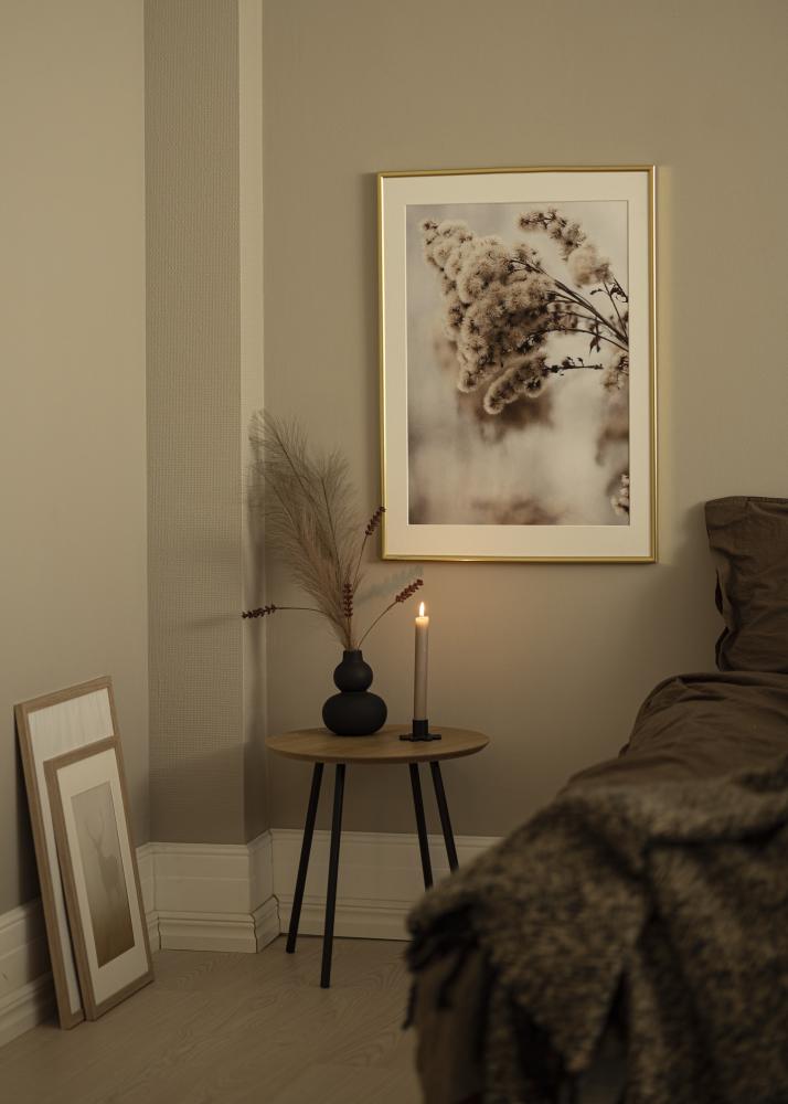 Ramme Victoria Guld 40x50 cm - Passepartout Hvid 28x35 cm