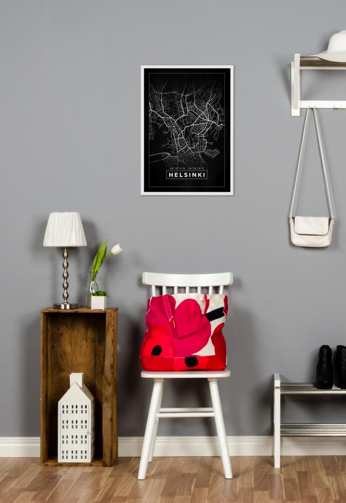 Kort - Helsinki - Sort