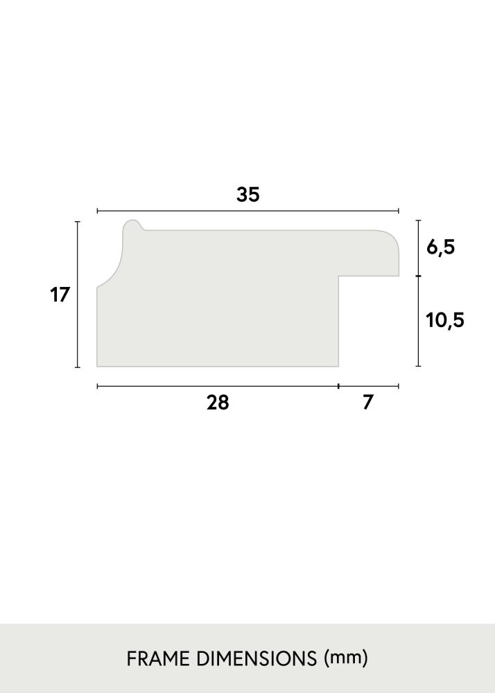 Ramme Grace Akrylglas Guld 15x20 cm