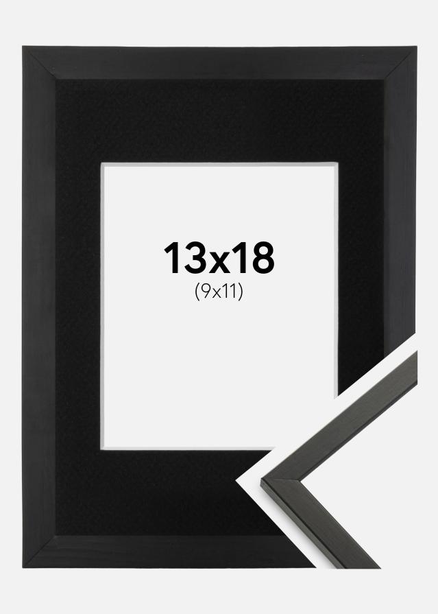 Ramme Galant Sort 13x18 cm - Passepartout Sort 10x12 cm