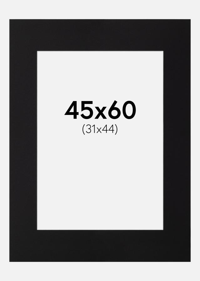 Passepartout Canson Sort (Hvid kerne) 45x60 cm (31x44)