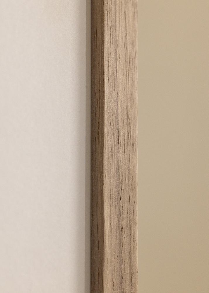 Ramme Edsbyn Lys Valnød 9x9 cm