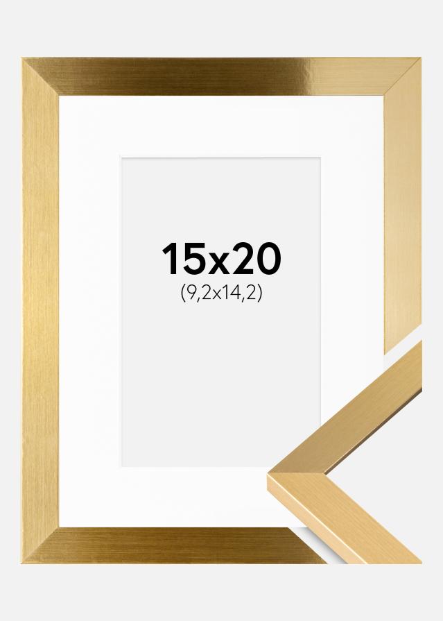 Ramme Selection Guld 15x20 cm - Passepartout Hvid 4x6 inches