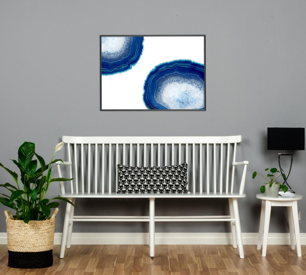 Agate - Mørkeblå Plakat
