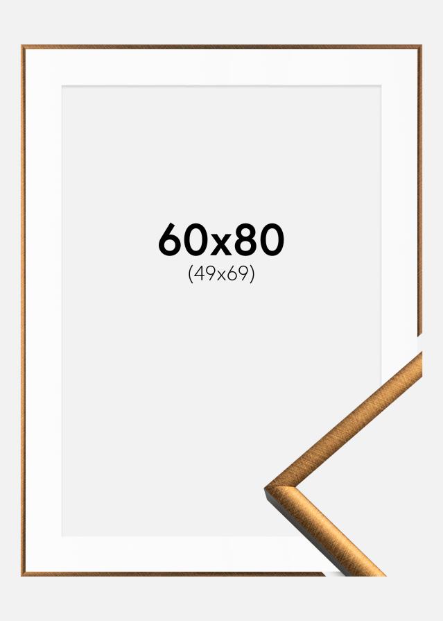 Ramme New Lifestyle Bronze 60x80 cm - Passepartout Hvid 50x70 cm